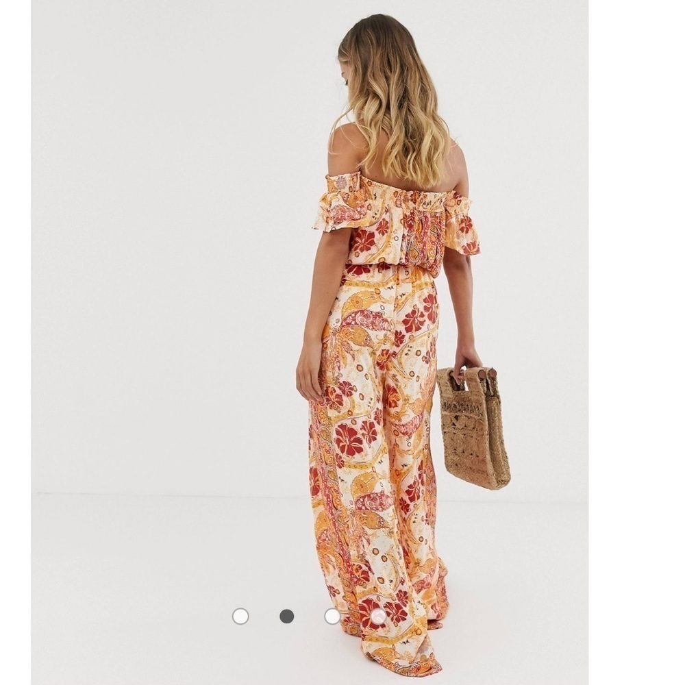 Free People Carmen off shoulder jumpsuit - Picture 4 of 13